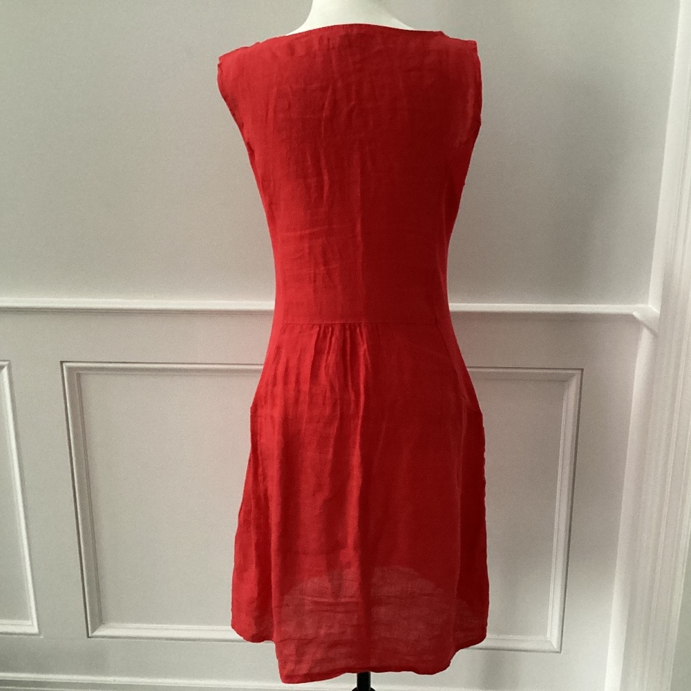 Lina Tomei 100% Linen Made in Italy Summer Dress - Picture 4 of 6
